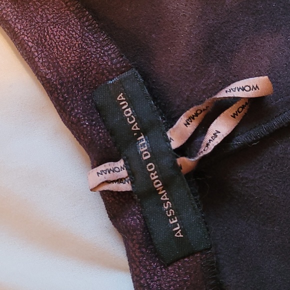 Allesandro Dell'Acqua eggplant pants/leggings - Picture 6 of 9